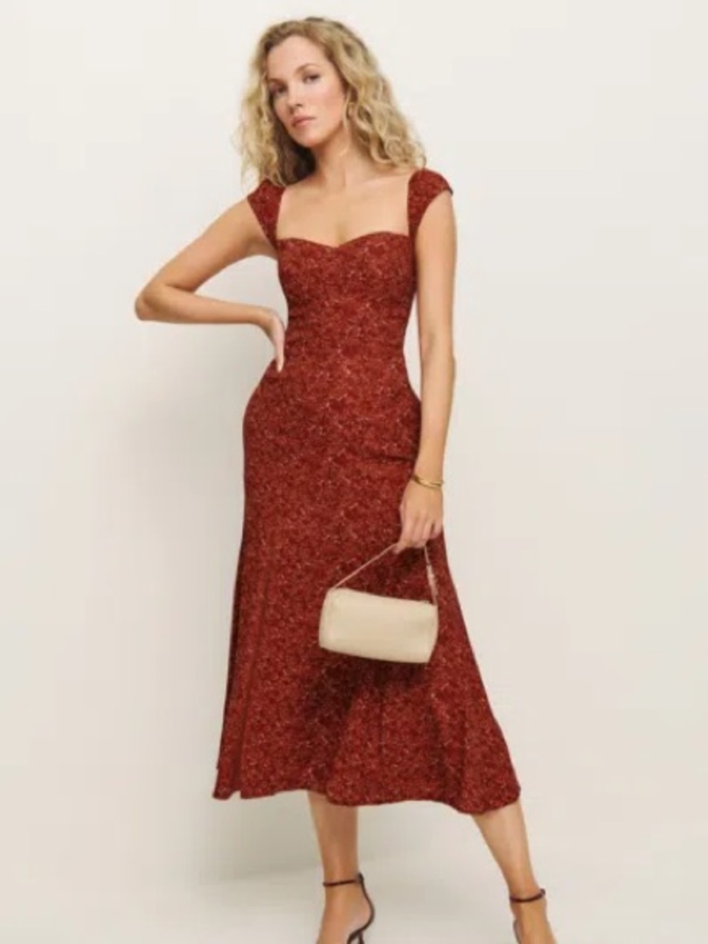Reformation Bryson Dress in Roseanne Print